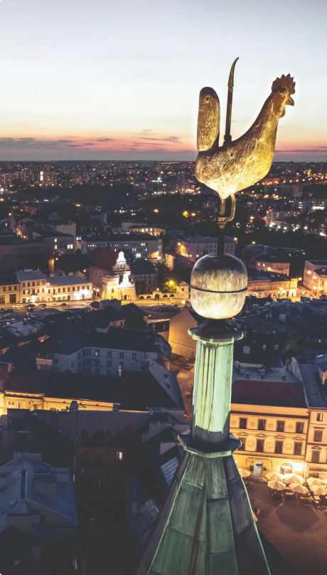 Widok na miasto Lublin
